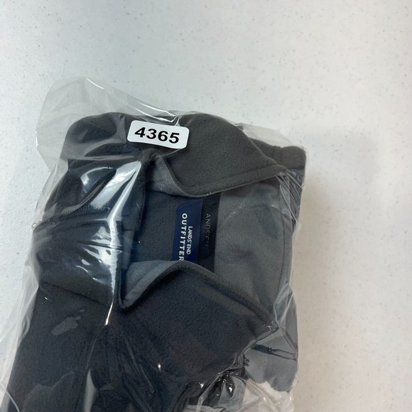 Lands End Men's Full Zip Fleece Vest Jacket Sleeveless Black Size Medium - Picture 12 of 12